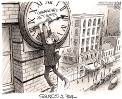 OBAMACARE PUESTO EN MARCHA /  by Adam Zyglis