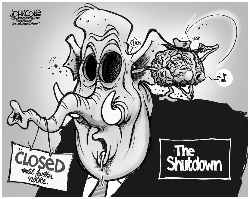 The GOP goes dark BW