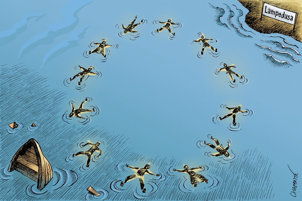  LAMPEDUSA TRAGEDY by Patrick Chappatte