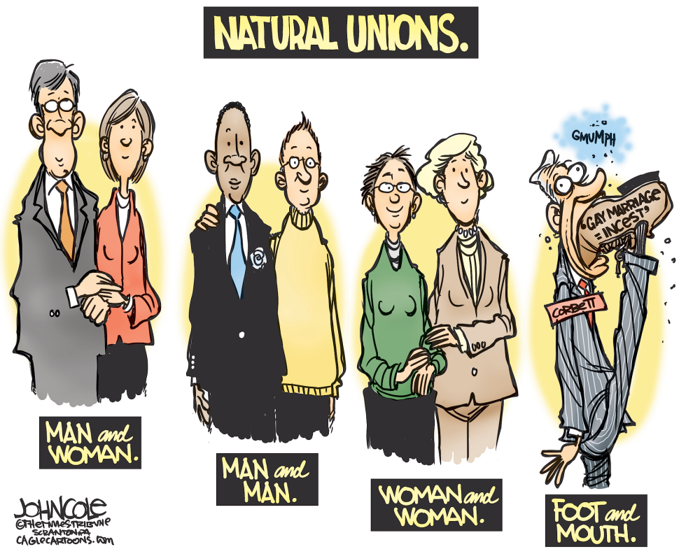 LOCAL PA --Corbett and gay marriage COLOR