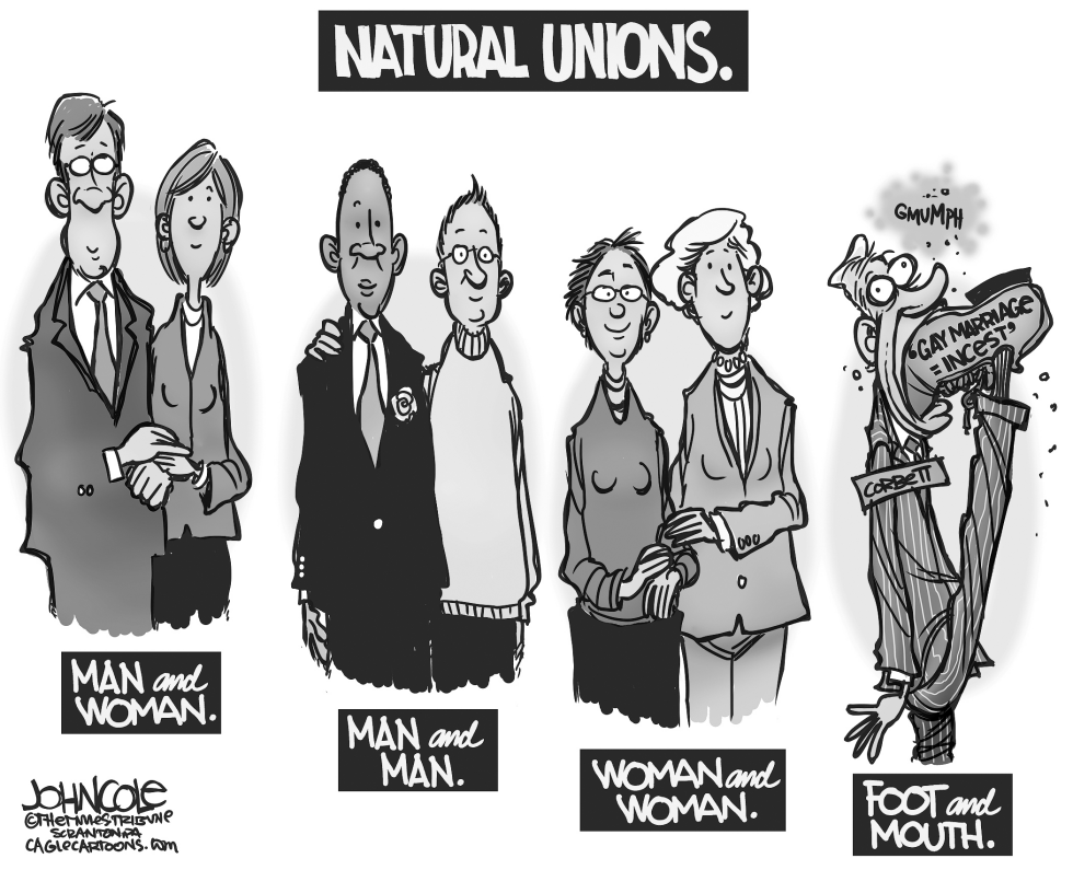 LOCAL PA --Corbett and gay marriage BW