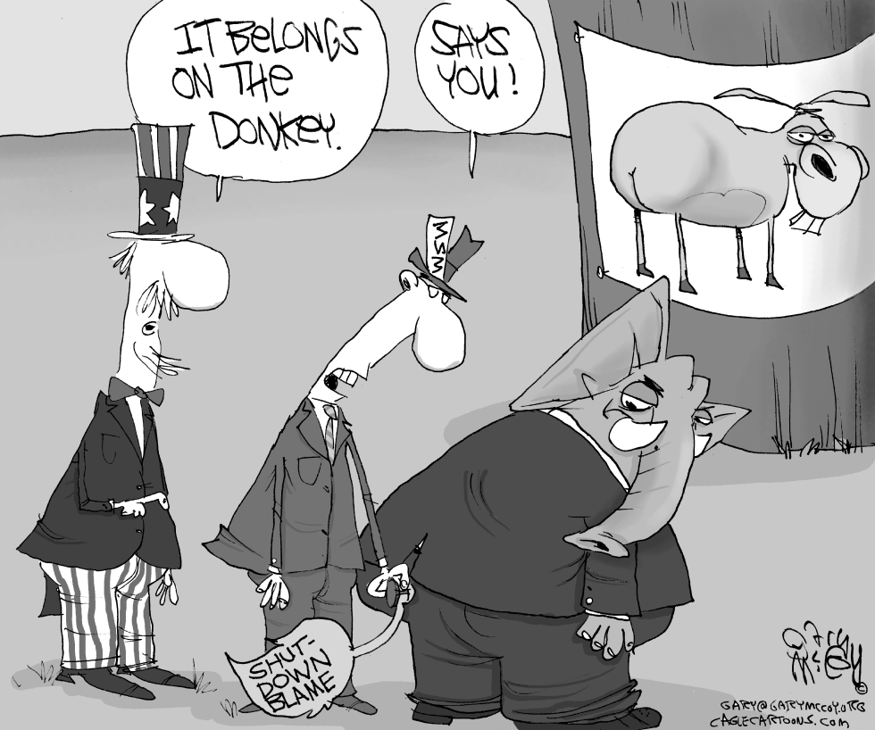 Media Blames GOP For Shutdown