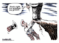 BOEHNER STANDS HIS GROUND by Jimmy Margulies