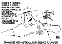 SHUTDOWN SINGALONG, B/W by Randy Bish