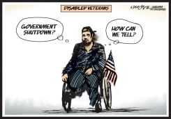 GOVERNMENT SHUTS DOWN ON VETERANS by J.D. Crowe