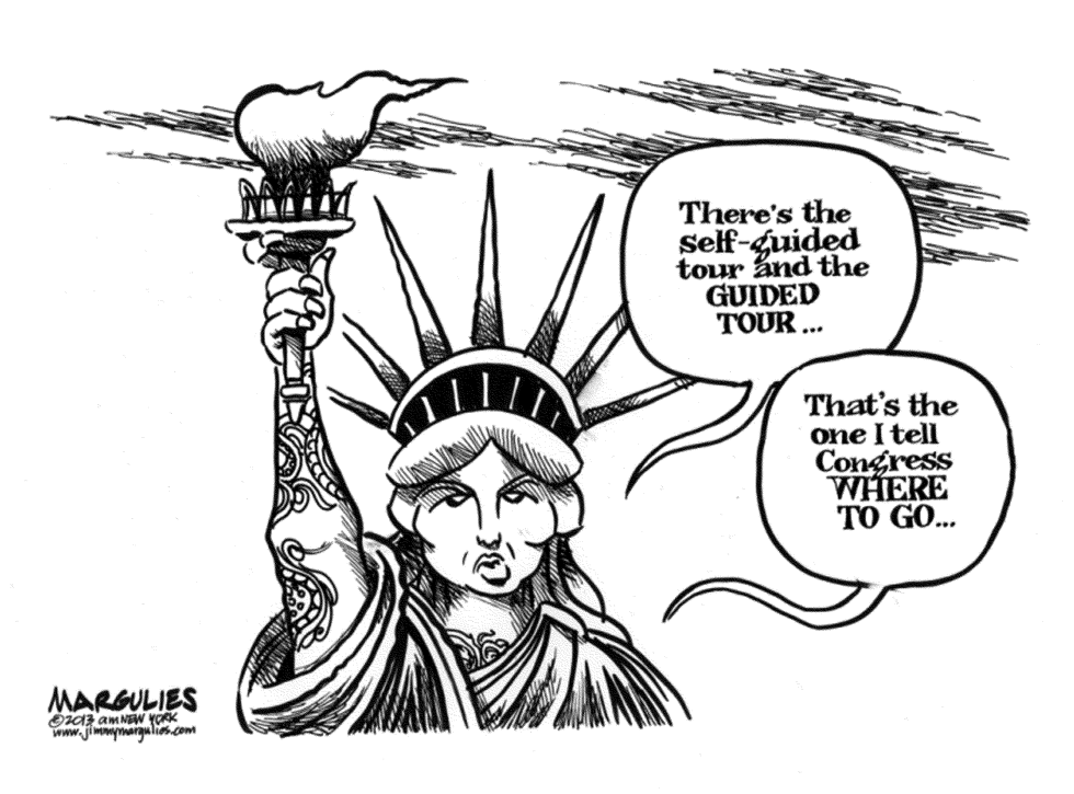 Statue of Liberty opens despite shutdown