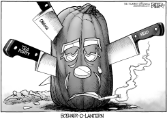 CARVING BOEHNER by Nate Beeler
