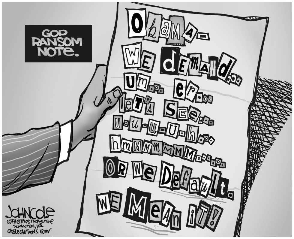 GOP ransom note BW
