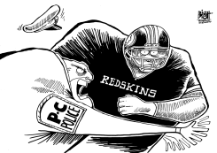 WASHINGTON REDSKINS, B/W by Randy Bish