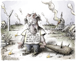 SHUTDOWN AFTERMATH  by Adam Zyglis