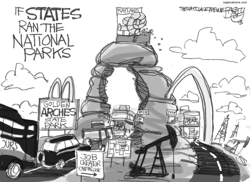 NATIONAL PARK TAKEOVER by Pat Bagley