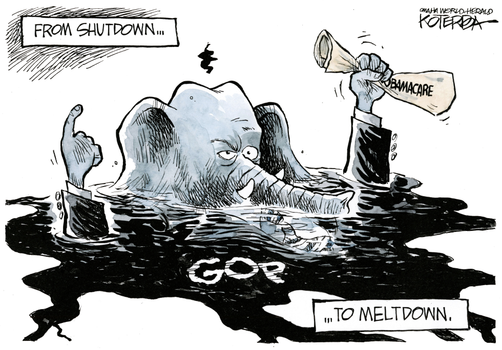  SHUTDOWN TO MELTDOWN by Jeff Koterba