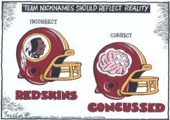 WASHINGTON REDSKINS by Bob Englehart