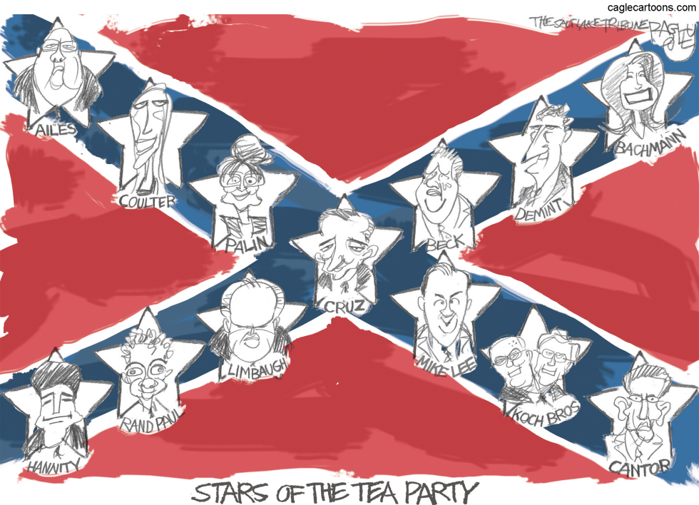  TEA PARTY HEROES  by Pat Bagley