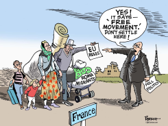 EXPELLING ROMA MIGRANTS  by Paresh Nath
