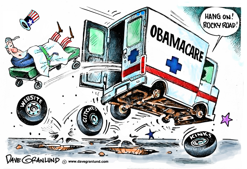  OBAMACARE GLITCHES by Dave Granlund