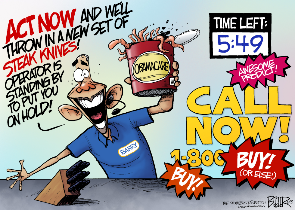 Obamacare Salesman COLOR