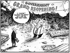 GRAND REOPENING by Christopher Weyant