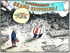 GRAND REOPENING  by Christopher Weyant