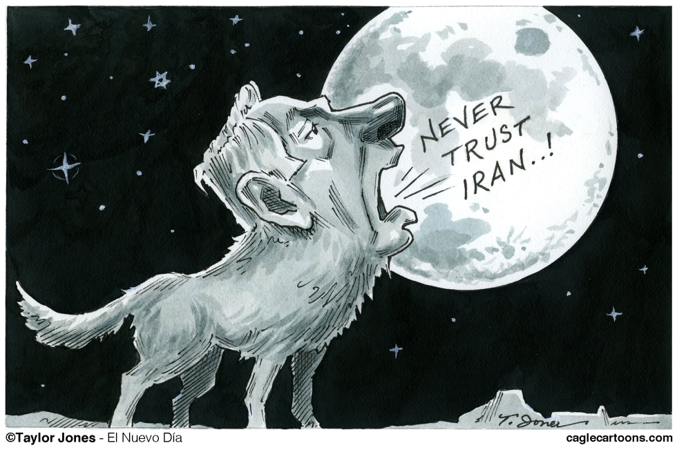 Netanyahu howls - COLOR