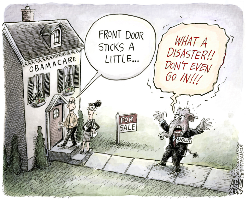  OBAMACARE DISASTER by Adam Zyglis