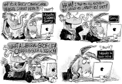 OBAMACARE WEBSITE by Daryl Cagle