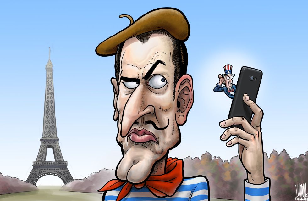 NSA EAVESDROPPING IN FRANCE by Luojie