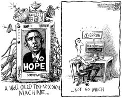 OBAMA TECHNOLOGY by Adam Zyglis