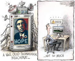OBAMA TECHNOLOGY  by Adam Zyglis