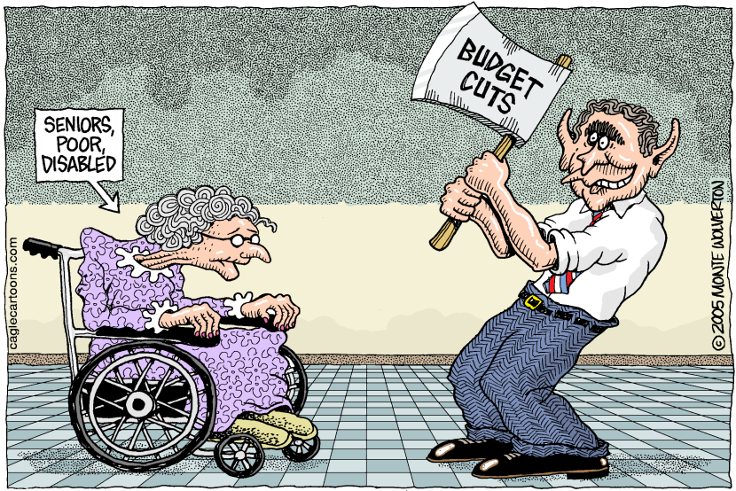 Bush Whacks the Elderly COLOR