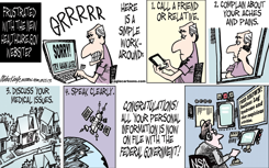 OBAMACARE ROLLOUT  by Mike Keefe
