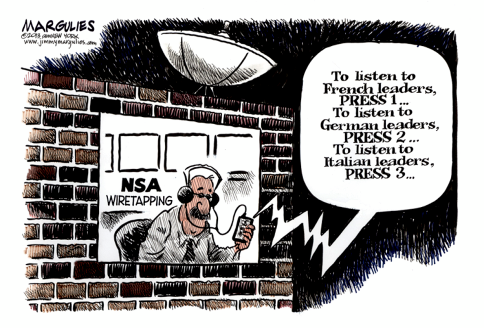 NSA wiretaps foreign leaders color