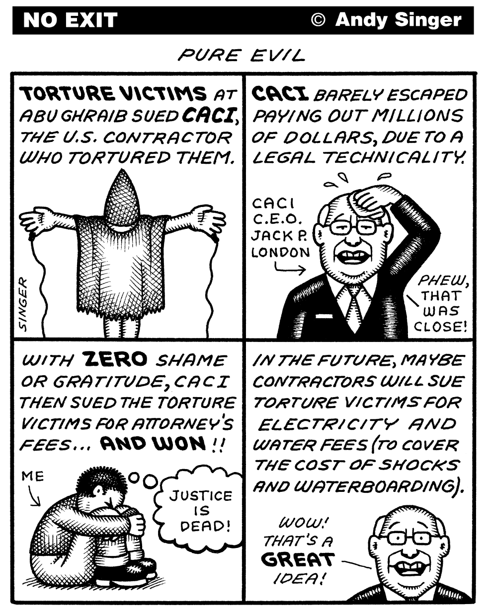  CACI CORPORATE EVIL by Andy Singer
