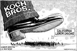 LOCAL-CA KOCH BROS VS CALIF UNIONS by Monte Wolverton