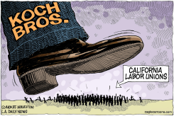 LOCAL-CA KOCH BROS VS CALIF UNIONS  by Monte Wolverton