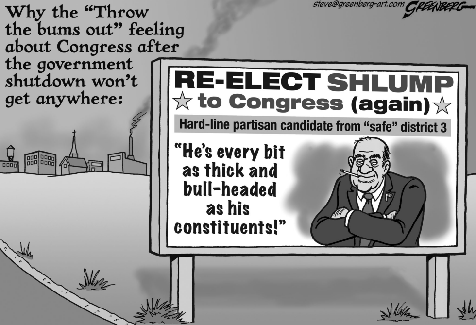 Re-elect the Bums bw