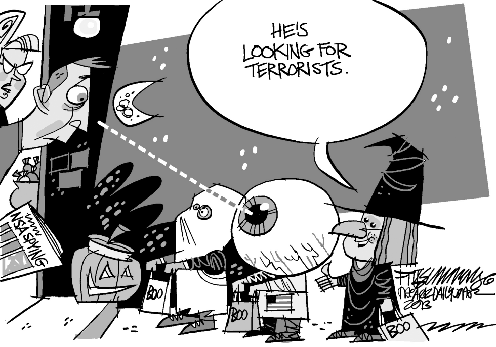  BOO - LOOKING FOR TERRORISTS by David Fitzsimmons