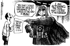 DARTH OBAMA by Rick McKee