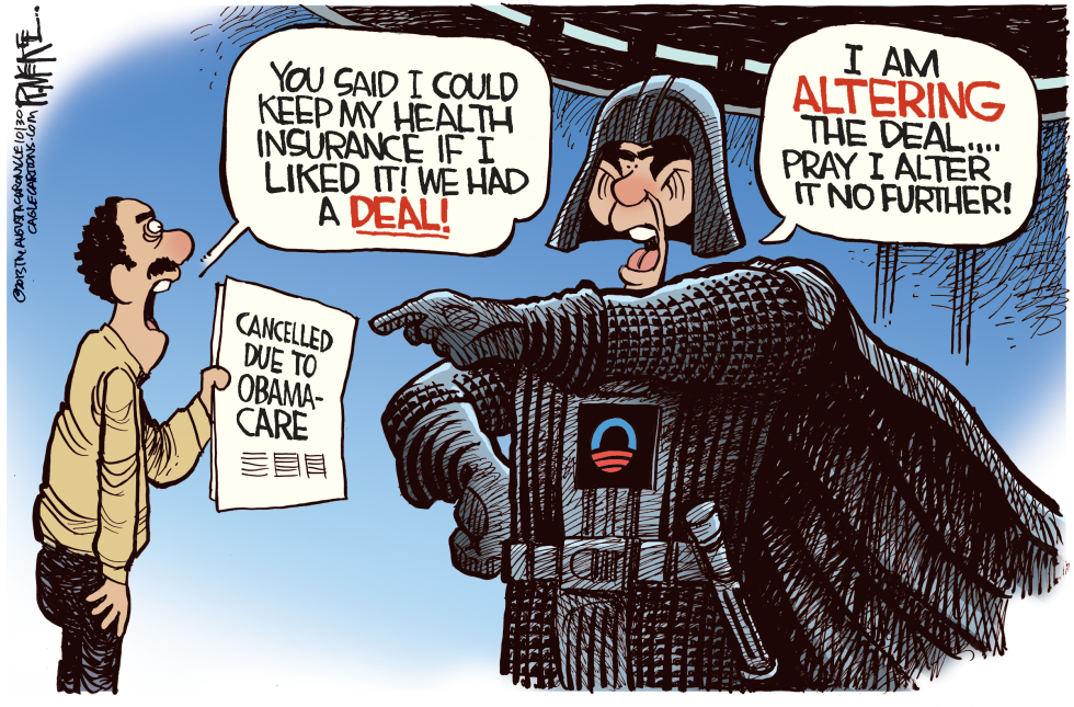  DARTH OBAMA by Rick McKee