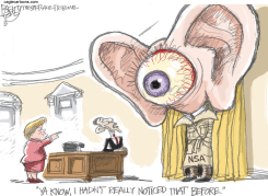 EYE ON THE NSA  by Pat Bagley