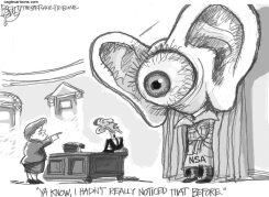 EYE ON THE NSA by Pat Bagley