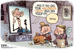 OBAMA CANDY  by Rick McKee