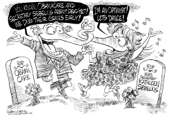 GOP GRAVE DANCE by Daryl Cagle