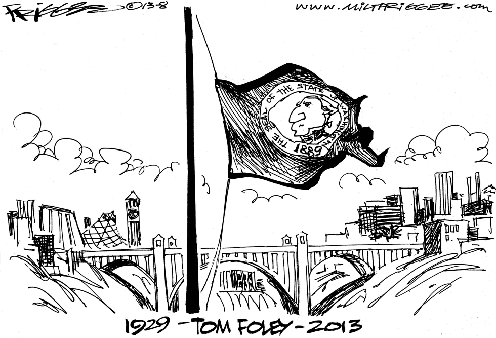  TOM FOLEY OBIT by Milt Priggee