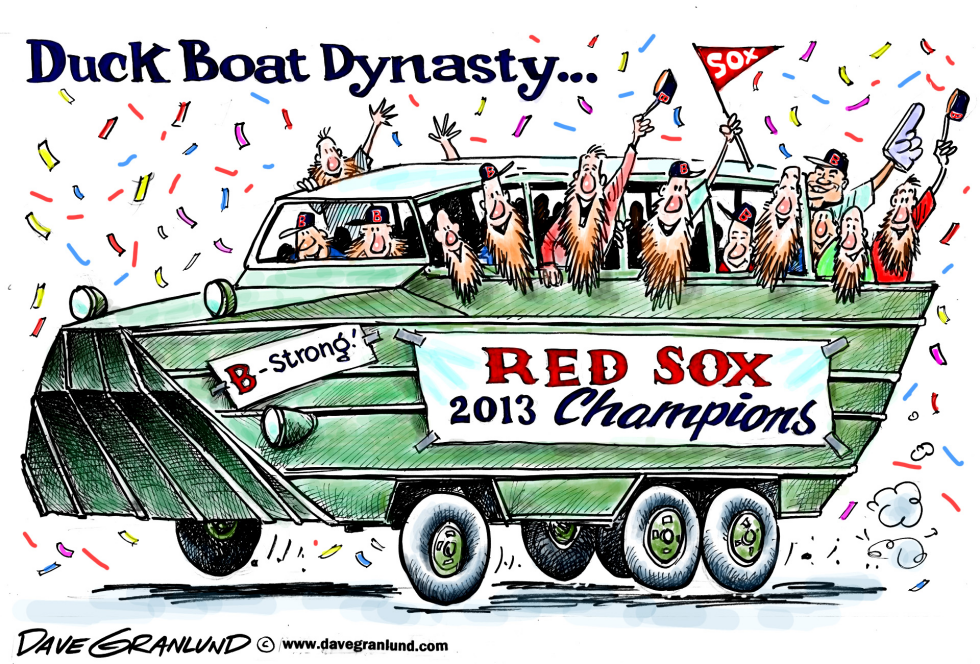  BOSTON DUCK BOAT DYNASTY  by Dave Granlund