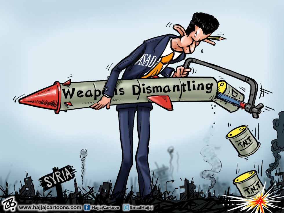 Asad dismantling weapons