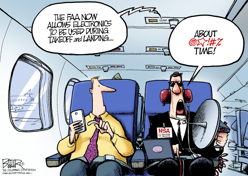 Electronics on Flights COLOR