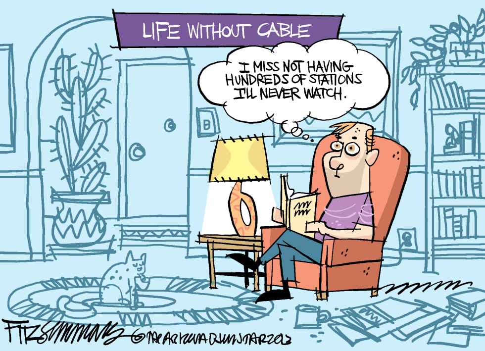  LIFE WITHOUT CABLE by David Fitzsimmons