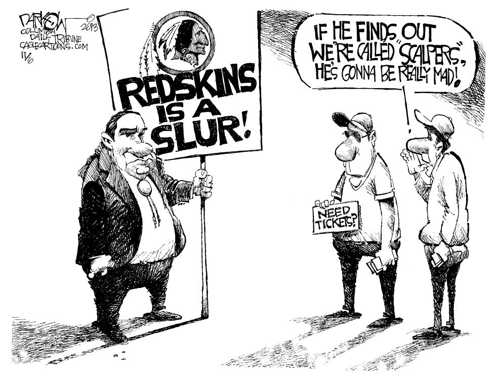  REDSKINS NAME by John Darkow