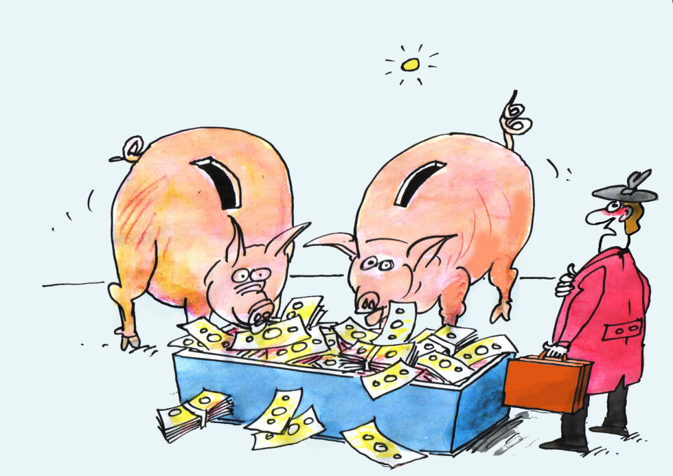 MONEY - Pigs at the trough